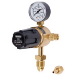 Draper 70151 Industrial Gas Bottle Regulator with Single Gauge, 300 bar