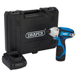 Draper 70332 12V Impact Driver, 1/4 Hex., 1 x 1.5Ah Battery, 1 x Fast Charger