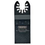 Draper 70460 Oscillating Multi-tool Plunge Cut. Blade 34x90mm 18tpi High C/Steel