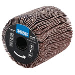 Draper 93359 Aluminium Oxide Flap Wheel, 60 x 60mm, 80 Grit