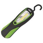 Draper 94520 COB LED Light-Magnetic Back&Hanging Hk 3W 200 LM Grn 3xAA Batt Inc