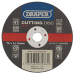 Draper 94767 Metal Cutting Disc, 75 x 1 x 10mm - 94767