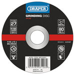 Draper 94793 DPC Metal Grinding Disc, 115 x 6 x 22.23mm