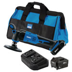 Draper 99735 D20 20V Dual Act Polisher Kit 125mm 2x3.0Ah Batt 1 x Fast Charger