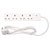 Draper 09657 Four Socket Extension Lead with Neon Indicator, 2m