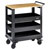 Bunker 11495 3 Tier Trolley with Pull Handle and Hardwood Worktop, 714mm
