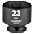 Draper 20172 Hi-TORQ® Impact Socket, 3/8 Sq. Dr., 23mm