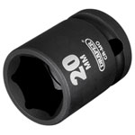 Draper 20184 Hi-TORQ® Impact Socket, 1/2" Sq. Dr., 20mm