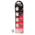 Uniross 21599 Lithium Coin Cell CR2025 Batteries (Pack of 5)