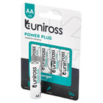 Uniross 21610 LR6 AA Power Plus Alkaline Batteries (Pack of 4)