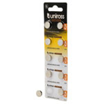 Uniross 21697 Akaline Coin Cells LR44 AG13 Batteries (Pack of 10)