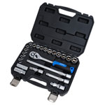 Draper 24229 HI-TORQ® Metric Socket Set, 1/2 Sq.. Dr. (23 Piece)
