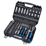 Draper 24230 HI-TORQ® Metric Socket and Bit Set, 1/4 and 1/2 Sq. Dr. (110 Pc)