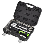 Draper 24234 HI-TORQ® Metric Socket Set, 1/2" Sq. Dr. (27 Piece)