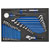 Bunker 29712 Ring Spanner and Open End Ratchet Set in EVA Foam Inlay (27 Piece)