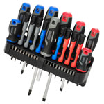 Draper 31672 Screwdriver Set with Wall Mountable Rack (37 Piece)