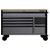 Bunker 31760 10 Drawer Workbench Roller Tool Cabinet, 56, Light Grey