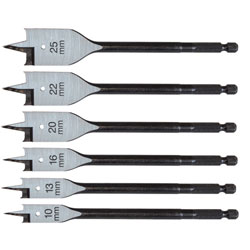 CK Tools T2942P Flat Wood Bit Set/6