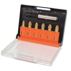 CK Tools T4569TINC Screwdriver 6 in 1 Bit Set TIN PZD