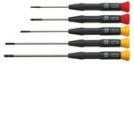 CK Tools T4880X/5 Precision Screwdriver Slotted/PH Set Of 5