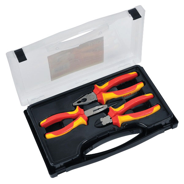 Avit AV06050 Insulated Plier Set - 3 piece set | Rapid Online