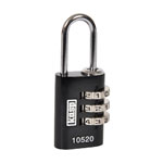 Kasp K10520BLAD Aluminium Combination Padlock 20mm Black