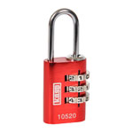 Kasp K10520REDD Aluminium Combination Padlock 20mm Red