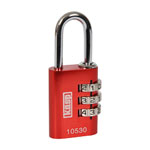 Kasp K10530REDD Aluminium Combination Padlock 30mm Red