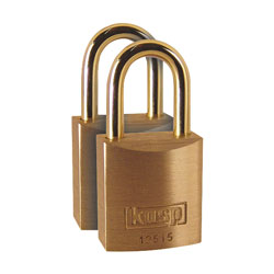 Kasp K12515D2 Premium Brass Padlock - 15mm - Twin