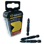 CK Tools T4560 PZ2LD10 Blue Steel Impact Screwdriver Bit 50mm PZ2 Box of 10