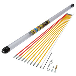 CK Tools T5421 MightyRod PRO Cable Rod Standard Set 10m