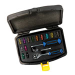 CK Tools T4658 Socket Set, 1/4, colour coded, 17-pcs