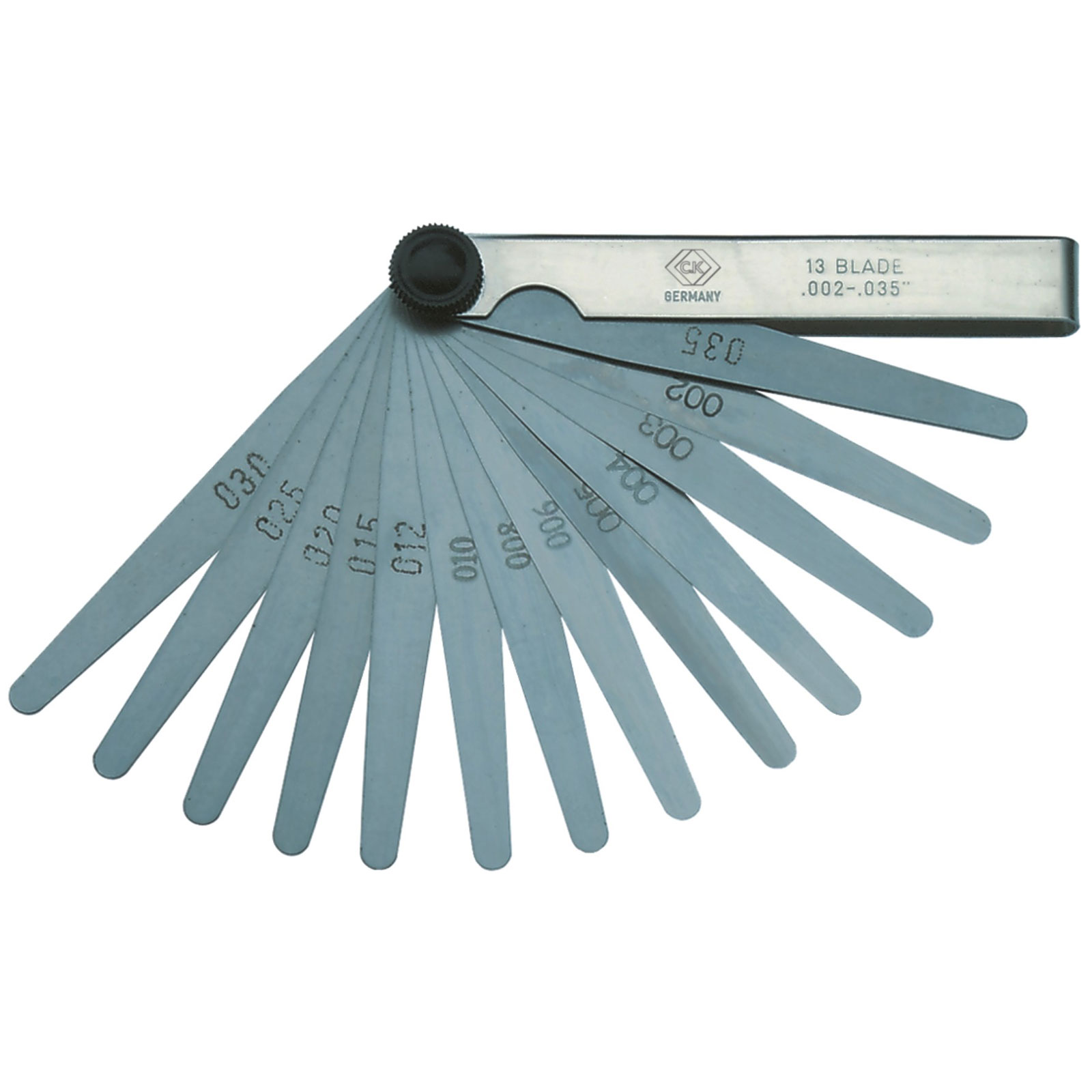 CK Tools T3527 413 Feeler Gauge, Imperial, 100 mm, 13 blades Rapid Online