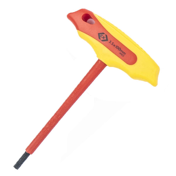 CK Tools T4422 035 VDE T-Handle Hexagon Key 3,5 mm