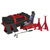 Sealey 1020LEBAGCOMBO Trolley Jack 2tonne Low Entry Short Chassis - Red & Accs