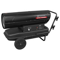 Sealey AB3412 Space Warmer® Kerosene/Diesel Heater 340,000Btu/hr with Wheels