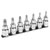 Sealey AK62263 TRX-Star Socket Bit Set Lock-On™ 7pc 3/8Sq Drive