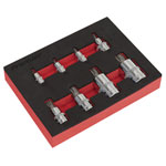 Sealey AK6241 Spline Socket Bit Set 8pc 1/4, 3/8 & 1/2Sq Drive