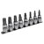 Sealey AK65601 Hex Socket Bit Set Lock-On™ 8pc 3/8Sq Drive Metric