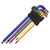 Sealey AK7198 Ball-End Hex Key Set Extra Long 9pc Colour-Coded Imperial