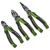 Sealey AK8376HV Pliers Set 3pc High Leverage - Hi-Vis Green