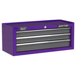 Sealey AP22309BBCP Mid-Box 3 Drawer with Ball Bearing Slides - Purple/Grey