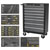 Sealey AP35TBCOMBO3 Rollcab 8 Drawer Ball Bearing Slides Blk/Grey +302pc ToolKit