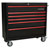 Sealey AP41COMBOBR Retro Style Extra Wide Topchest & Rollcab Combi 10 Drawer
