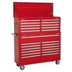 Sealey AP52COMBO1 Tool Chest Combination 23 Drawer + Ball Bearing Slides - Red