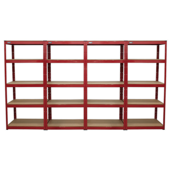 Sealey AP6150COMBO Racking Unit + 5 Shelves 150kg Capacity Per Lev...
