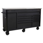 Sealey AP6310BE Mobile Tool Cabinet 1600mm with Power Tool Charging Drawer