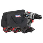 Sealey CP20VDDXKIT Brushless Hammer Drill/Driver Kit Ø13mm 20V - 2 Batteries