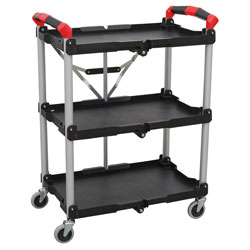 Sealey CX314 Folding Workshop Trolley 3-Level