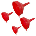 Sealey F94 Funnel Set 4pc Economy Fixed Spout